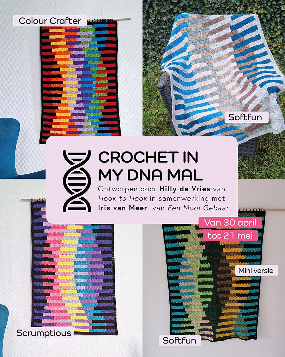 Scheepjes Scrumptious Make-A-Long project ‘Crochet In My DNA’