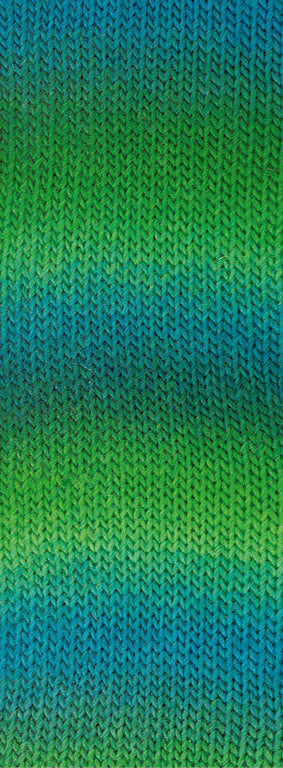 Lana Grossa Meilenweit 100 Color Mix Sparks 7612 Seegrün/Smaragd/Jade/Petrol/Dunkelgrün