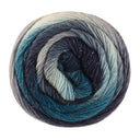 Lana Grossa Meilenweit 100 Color Mix Sparks 7620 Dunkel-/Grau-Petrol/Mint/Grau-/Stahlblau