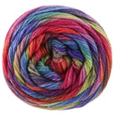Lana Grossa Meilenweit 100 Fontana 5453 Frühlingsgrün/Rostrot/Blauviolett/Zyklamen/Blau/Königsblau/Fuchsia