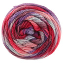 Lana Grossa Meilenweit 100 Fontana 5454 Fuchsia/Mint/Graubraun/Lila-Blau/Rosa/Mauve