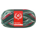 Lana Grossa Meilenweit 100 Merino Christmas 6800 Rot/Dunkelgrün/Hellgrün/Weiß/Dunkelrot