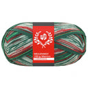 Lana Grossa Meilenweit 100 Merino Christmas Lurex 6804 Rot/Dunkelgrün/Hellgrün/Weiß/Dunkelrot