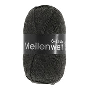 Lana Grossa Meilenweit 6-Fach 150 Mélange 8853 Antraciet - bol garen