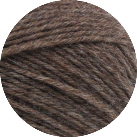 Lana Grossa Meilenweit 6-Fach 150 Mélange 9103 Donkerbruin - detail van het garen