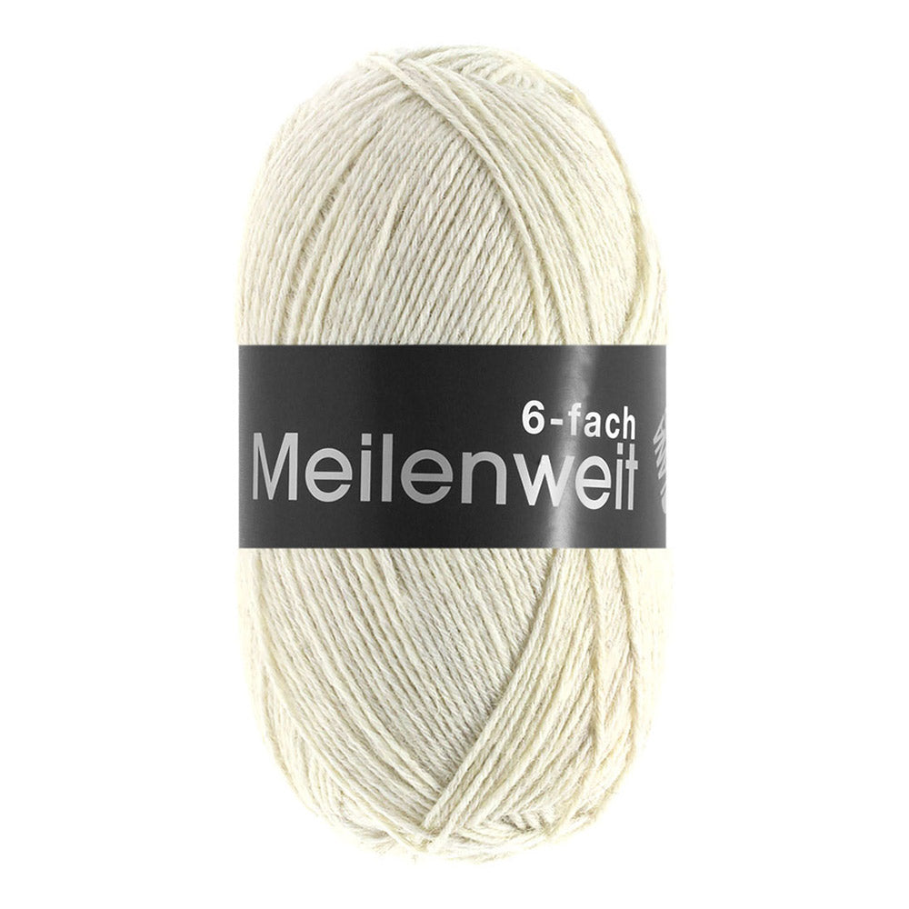 Lana Grossa Meilenweit 6-Fach 150 Mélange 9228 Naturel gemêleerd - bol garen