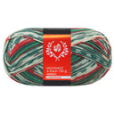 Lana Grossa Meilenweit 6-fach 150 Merino Christmas 631 Rot/Dunkelgrün/Hellgrün/Weiß/Dunkelrot