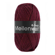 Lana Grossa Meilenweit 6-Fach 150 Unito 9680 Bordeaux - bol garen