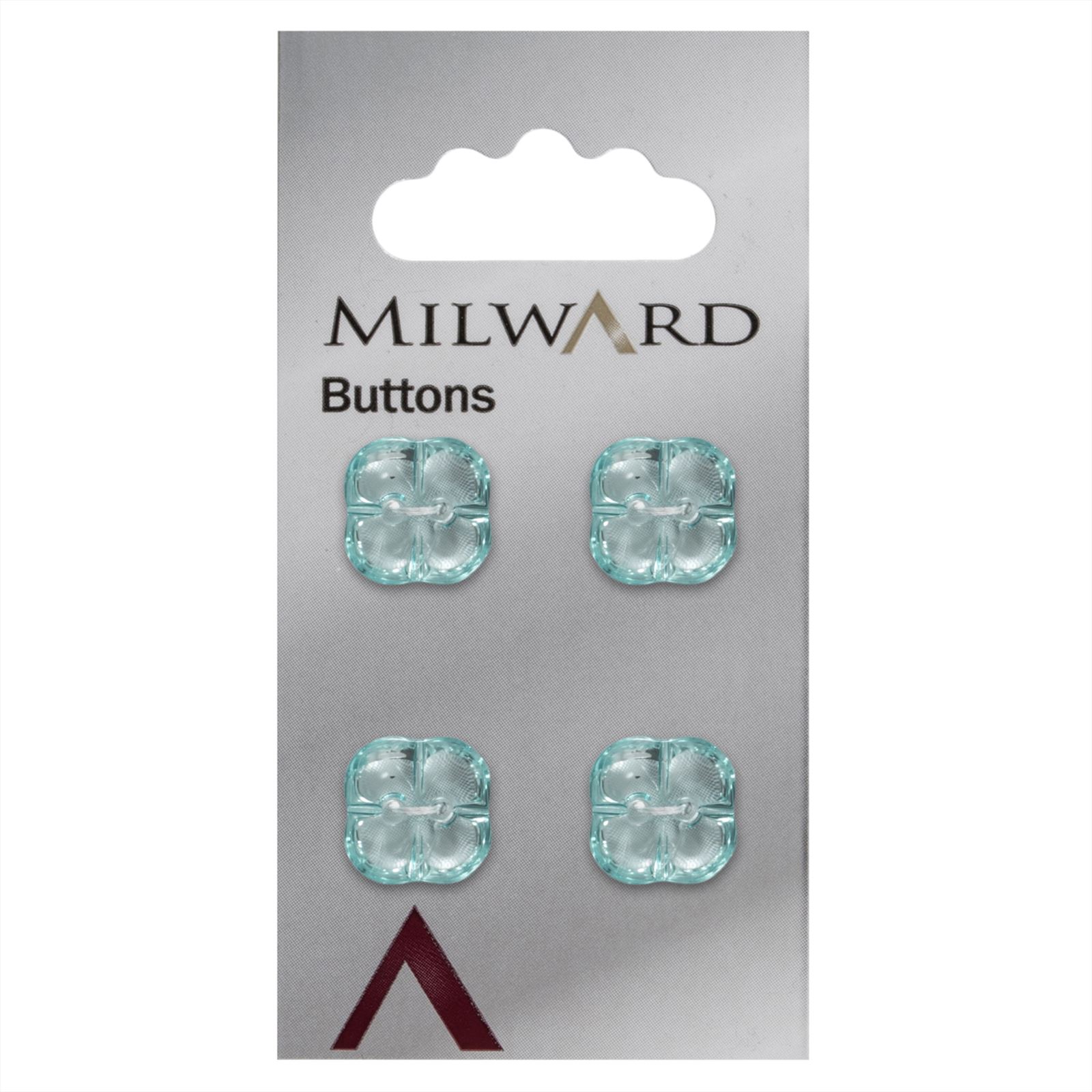 Milward Bloem Knoop Doorschijnend Lichtgroen 15mm (4 stuks)