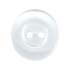 Milward Glans Knoop Wit met Rand 13mm (6 stuks) (2)