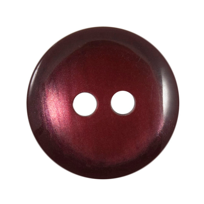 Milward Glanzende Knoop Donkerrood 13mm (5 stuks) (2)