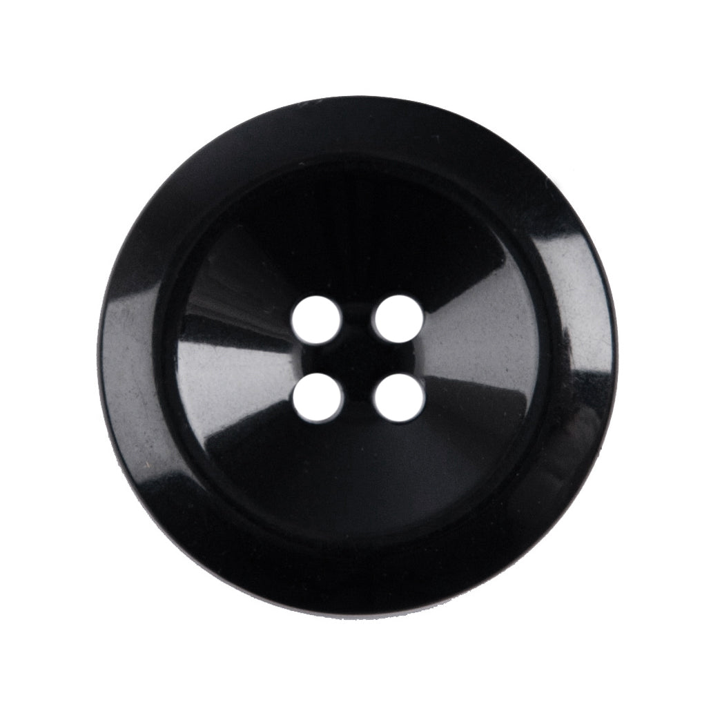 Milward Glanzende Ronde Zwarte Knoop 17mm (3 stuks) (2)