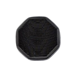 Milward Hoekige Knoop Zwart met Werkje 12mm (4 stuks) (2)