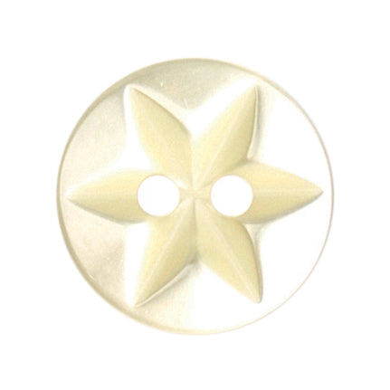 Milward Knoop Geel Glans Bloem/Ster 10mm (8 stuks) (2)
