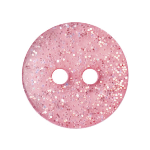 Milward Knoop Licht Roze Glitter 12mm (5 stuks) (2)