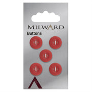 Milward Knoop Mat met Opstaande Rand Rood 12mm (5 stuks)