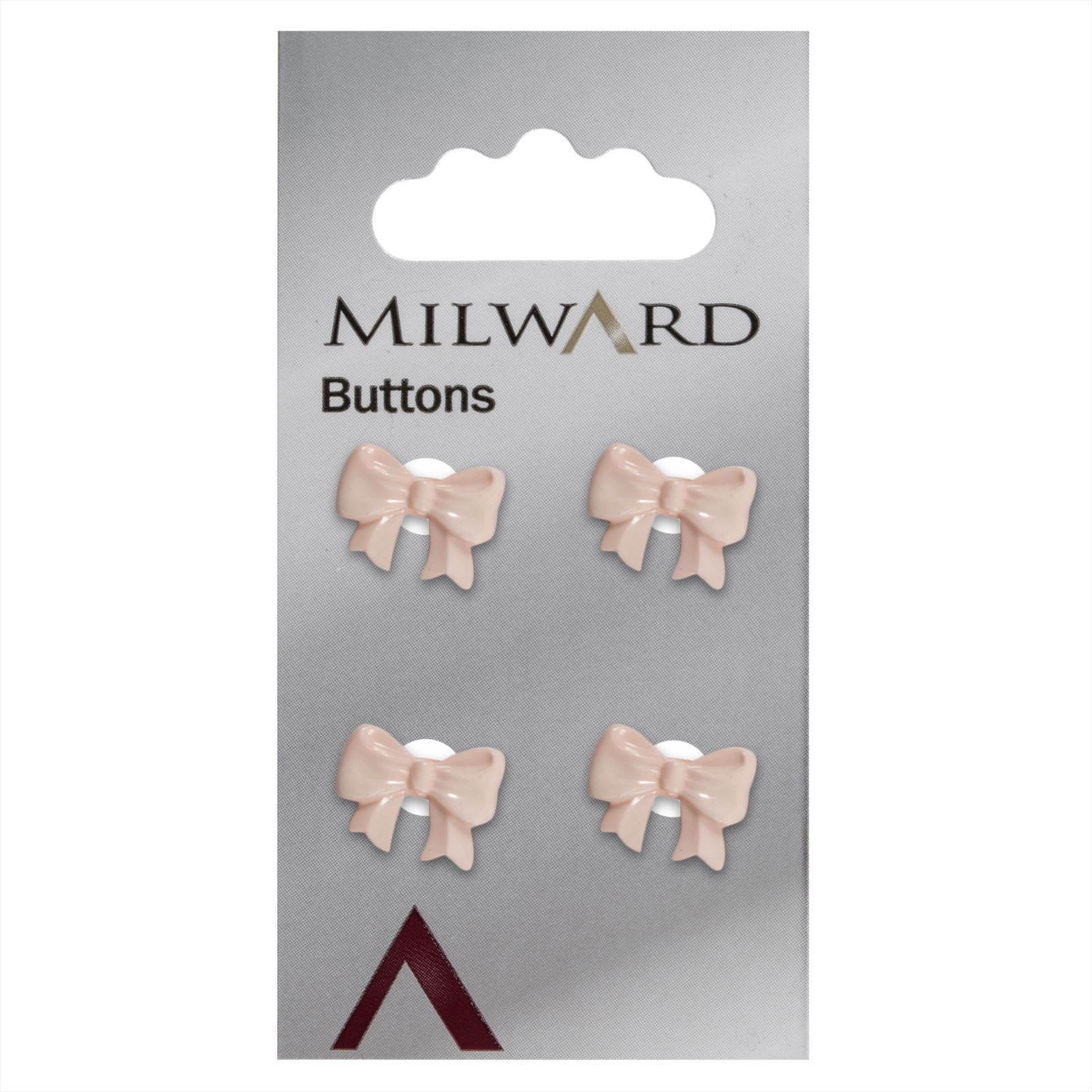 Milward Knoop Strik Roze 15mm (4 stuks)