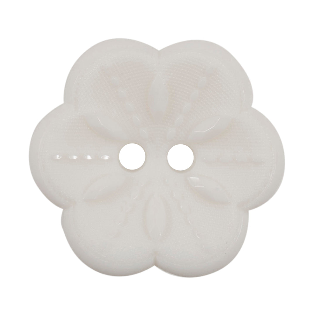 Milward Knoop Witte Bloem 22mm (2 stuks) (2)