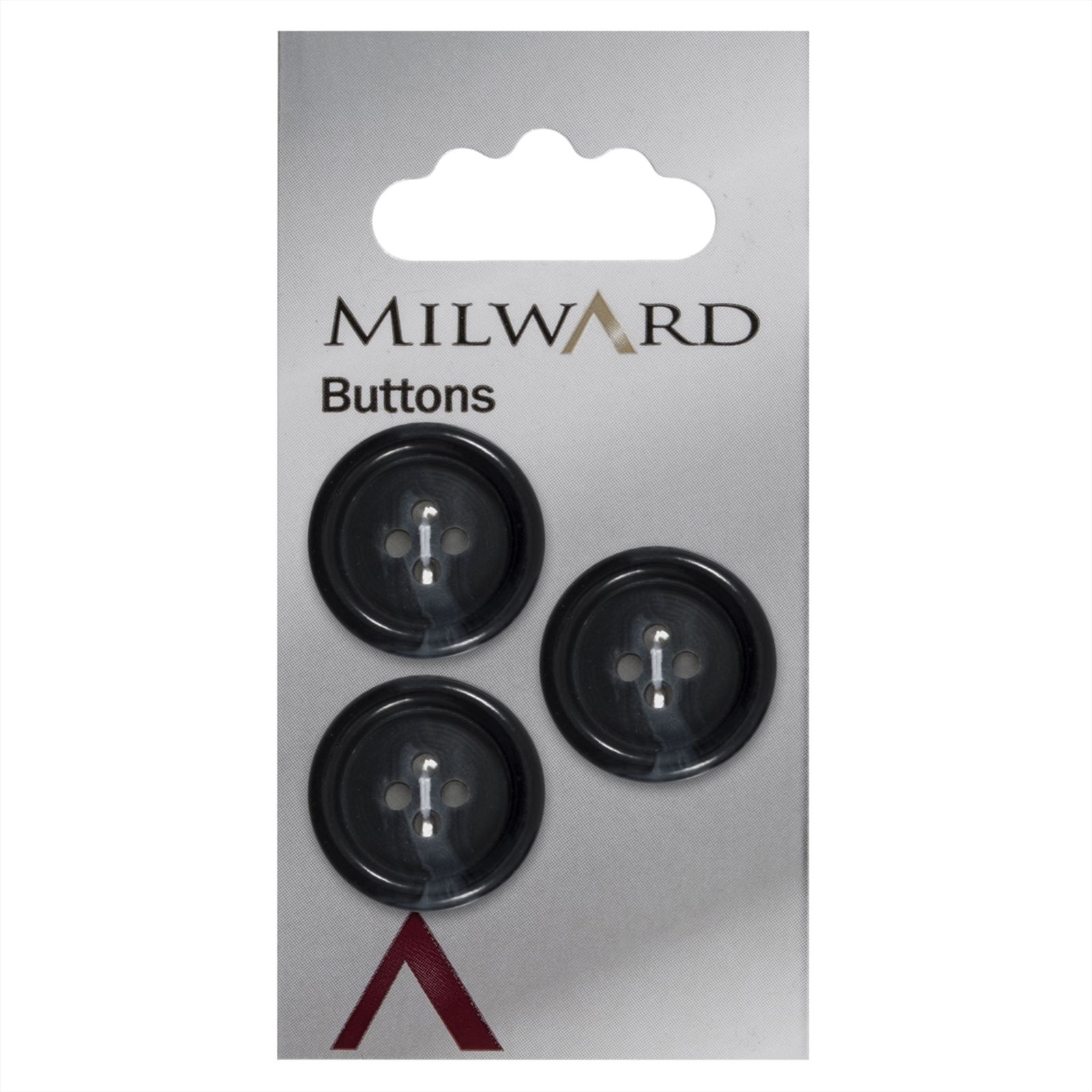 Milward Knoop Zwart/Blauw 20mm (3 stuks)