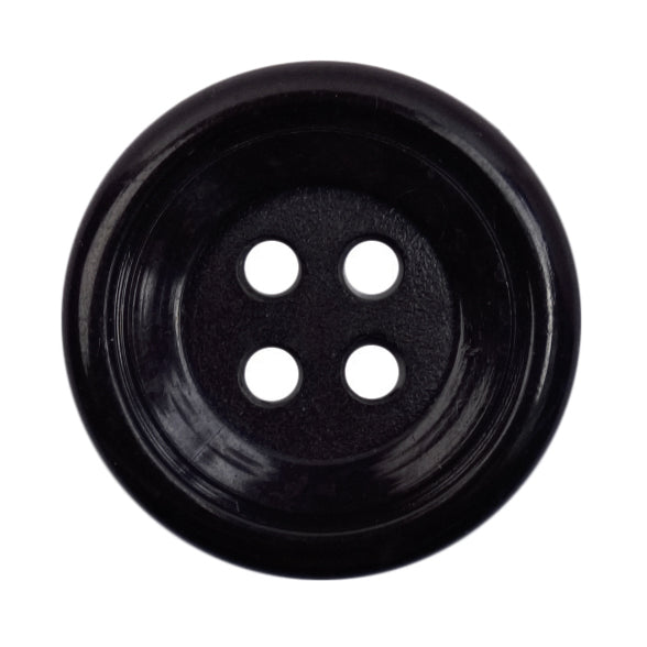 Milward Knoop Zwart Met Opstaande Rand 19mm (3 stuks) (2)