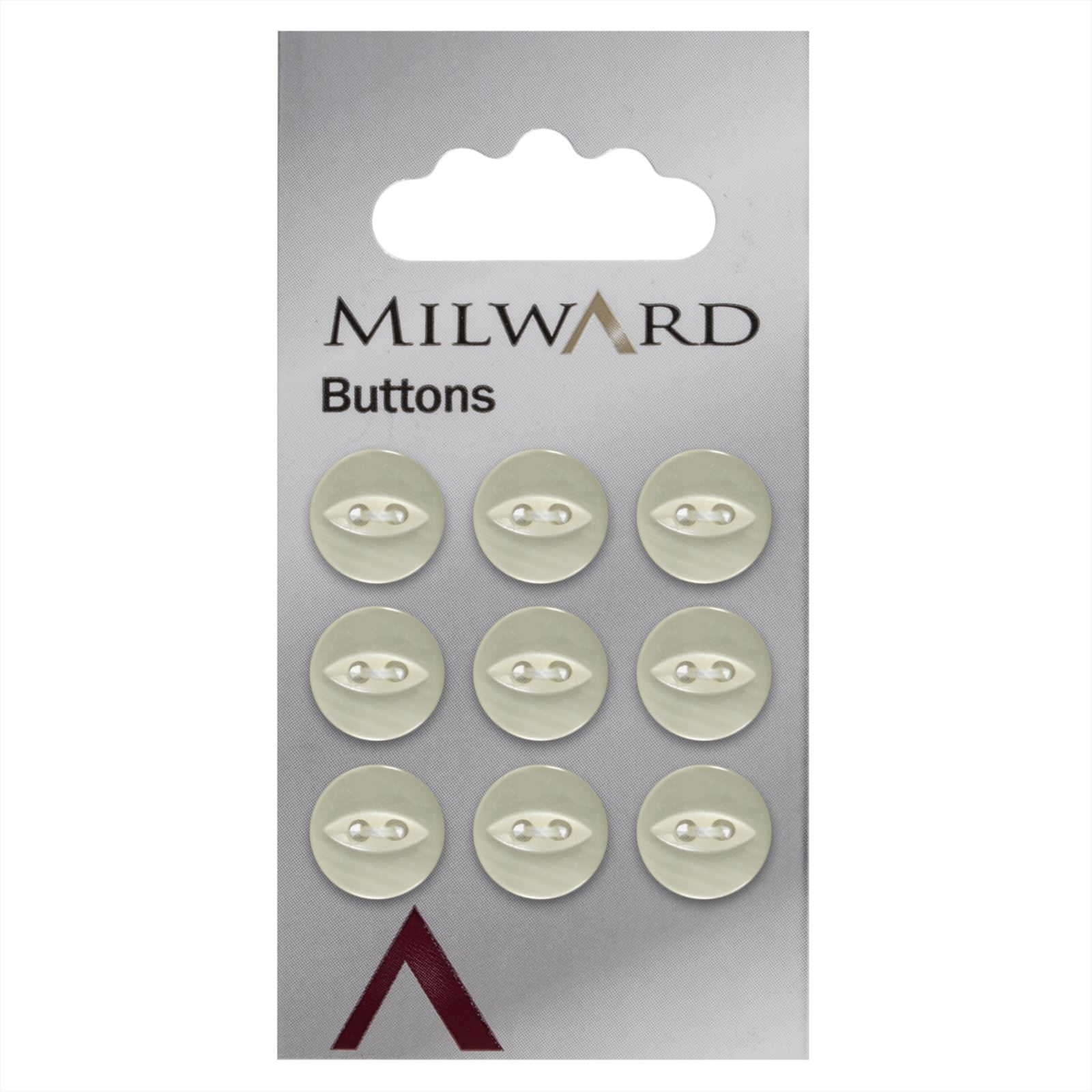 Milward Parelmoer Knoop Lichtgeel 11mm (9 stuks)