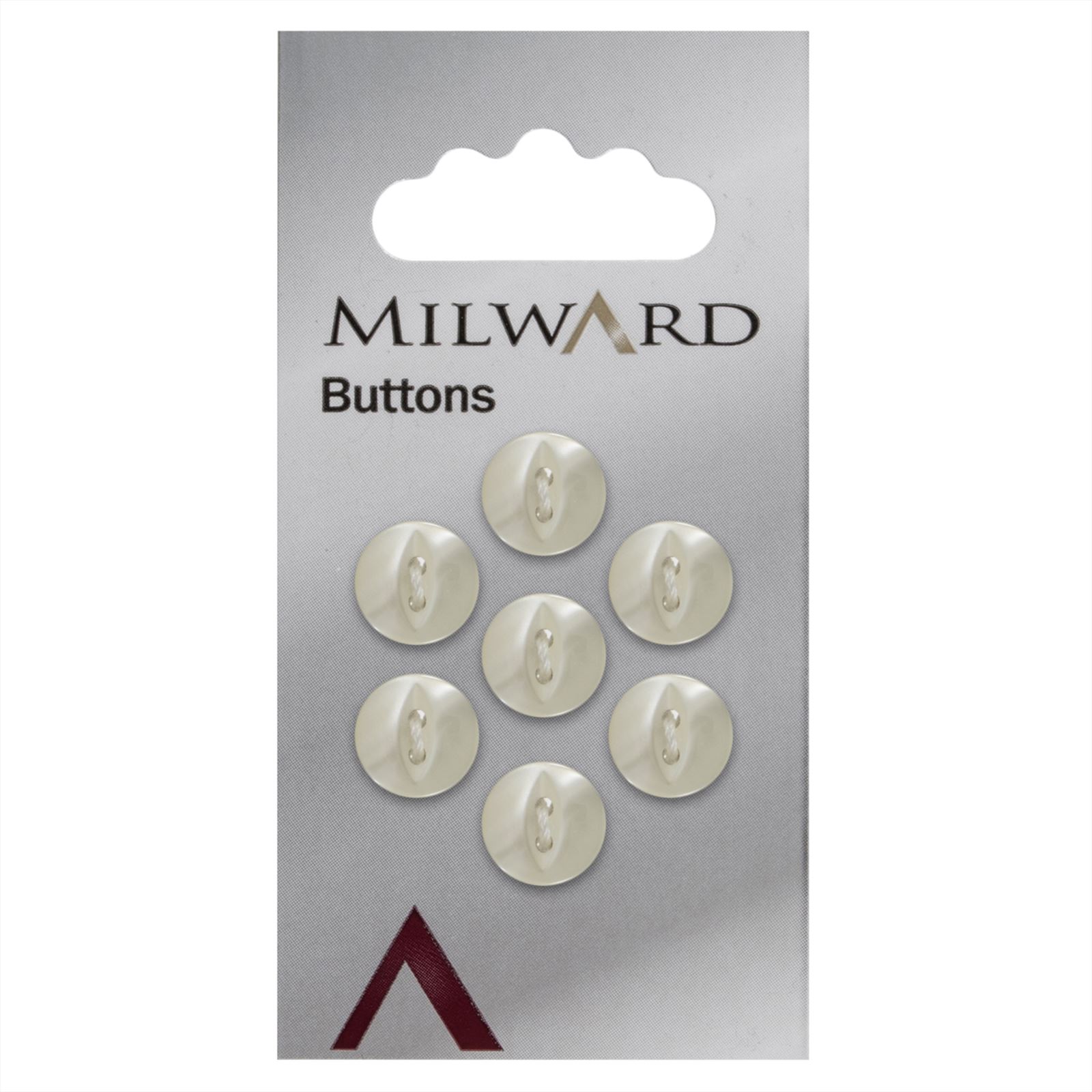 Milward Parelmoer Knoop Naturel 11mm (7 stuks)