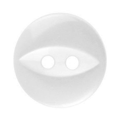 Milward Parelmoer Knoop Rond met Ellips Wit 16mm (6 stuks) (2)