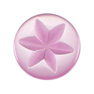 Milward Roze Knoop met Ster 11mm (5 stuks) (2)