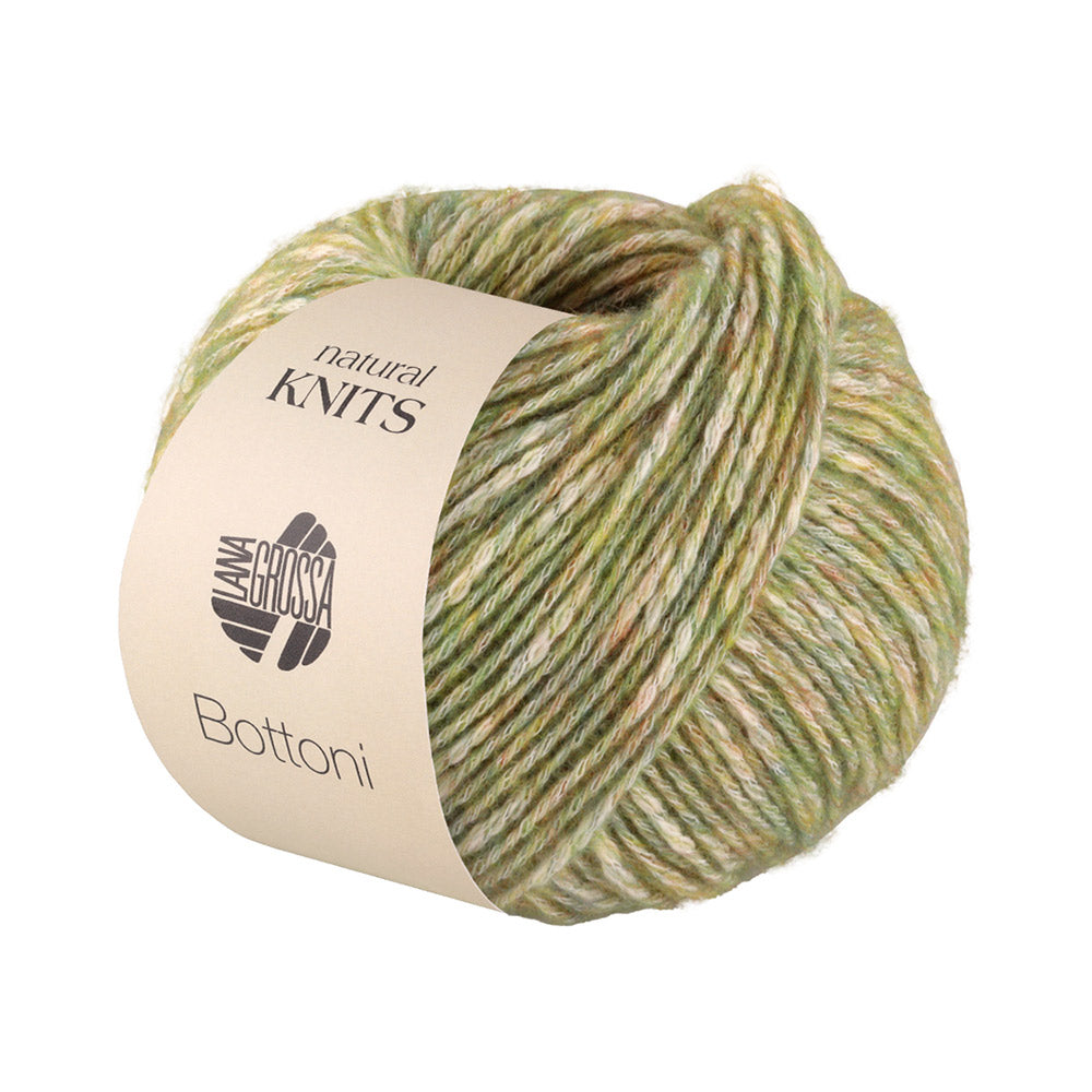 Lana Grossa Bottoni 012 Groenbruin/Creme