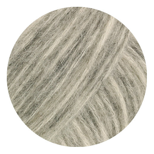 Lana Grossa Pelo Cashmere 004 Creme/Hellgrau