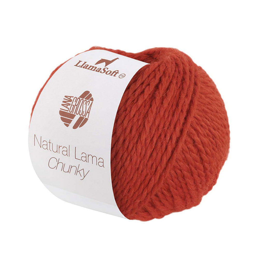 Lana Grossa Natural Lama Chunky 004 Roest Oranje