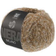 Lana Grossa Milano 009 Lichtbruin gemêleerd - bol garen in de kleur van voren