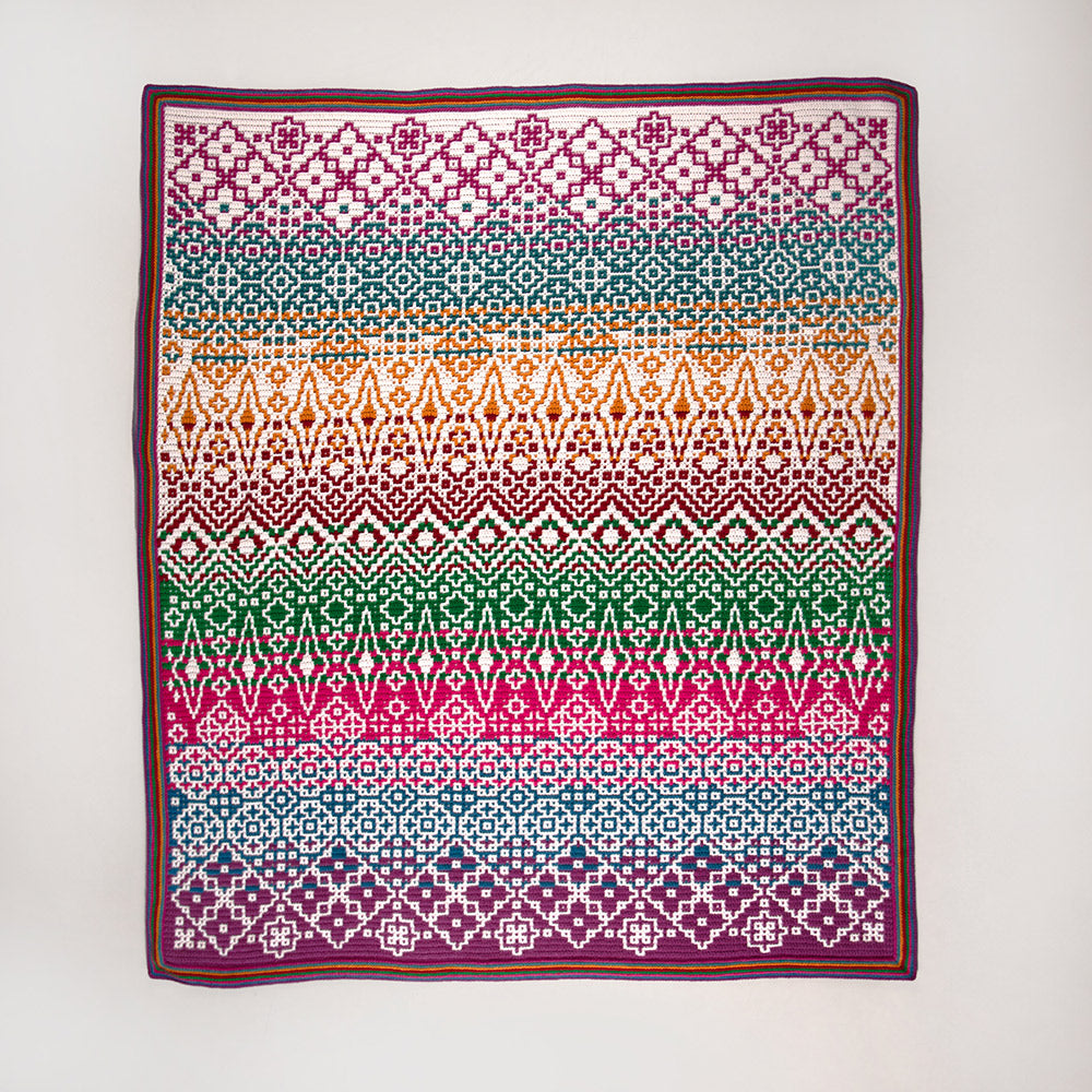 Anke Wintermans - Manic Mirror Blanket Fiesta Haakpakket - Inclusief Digitaal Patroon 4