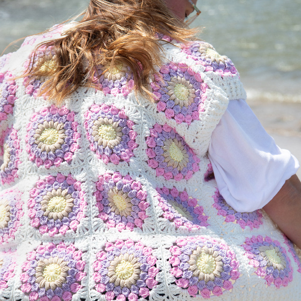 Pastel Sunset Gilet Garen- en Haakpakket - Finishing Stitches (2)
