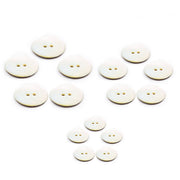 PPY Knopenset 5 Stuks Natuurparelmoer 22 mm