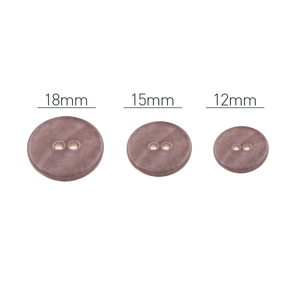 PPY Knopenset Parelmoer Chocolade 5 Stuks 15 mm