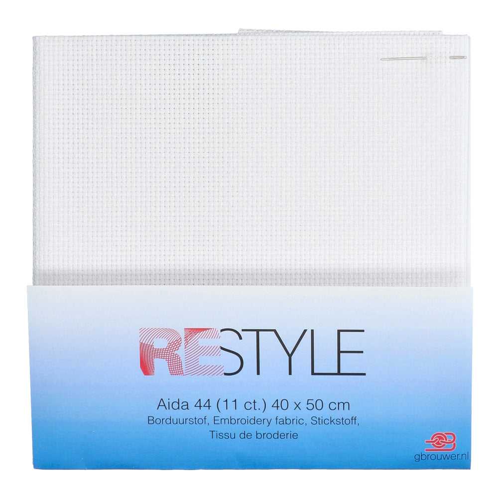 Restyle Borduurstof Aïda 44 (11 ct.) 009 White (2)