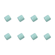 Rico Macramé Houten Kralen 17x17mm Turquoise - 8 stuks