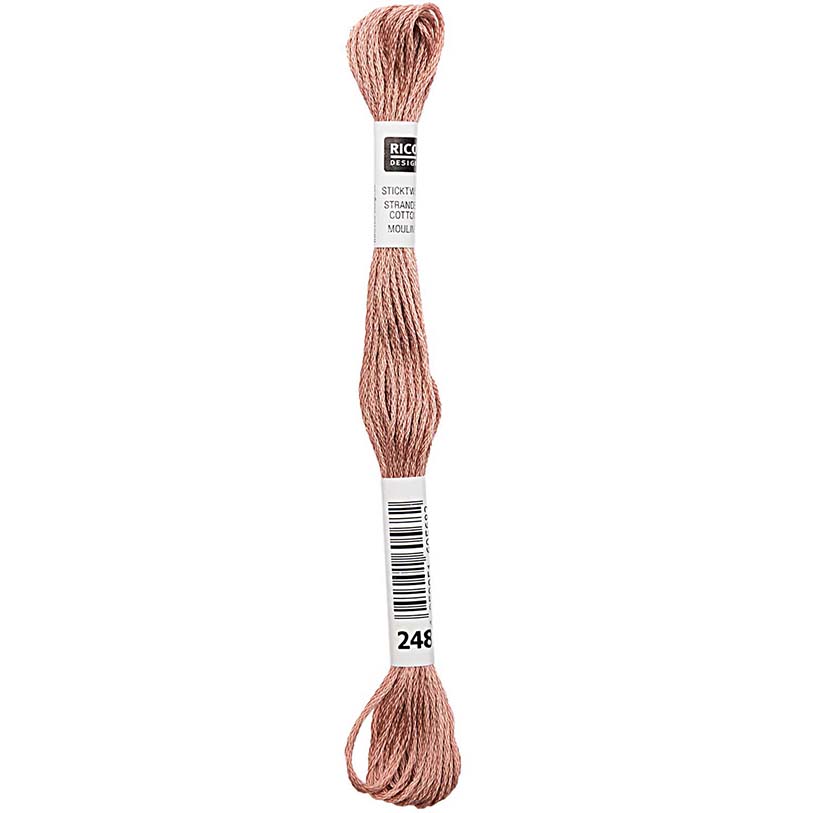 Rico Sticktwist Borduurgaren 8m 248 Red Brown
