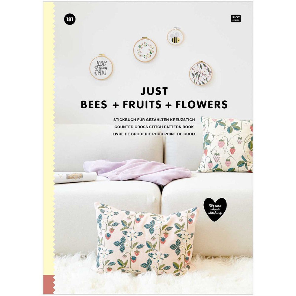 Embroidery book 181 Just Bees + Fruits + Flowers