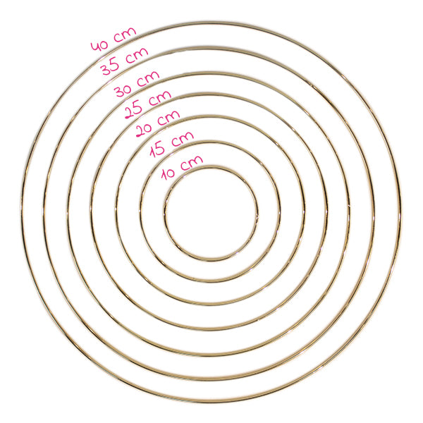 Yarn and Colors Gold Metalen Ring 30 cm