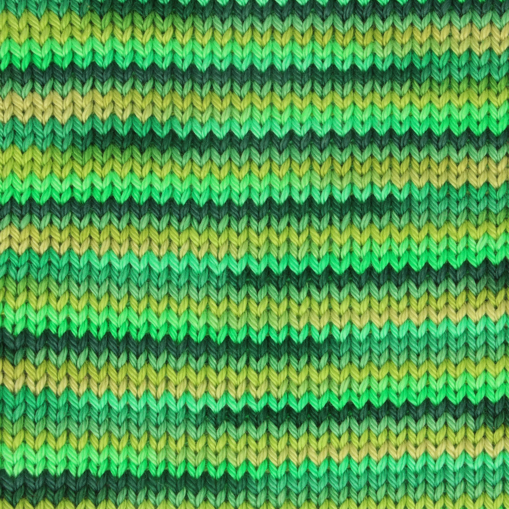 Gauge swatch — gemaakt met Scheepjes Catona Chroma