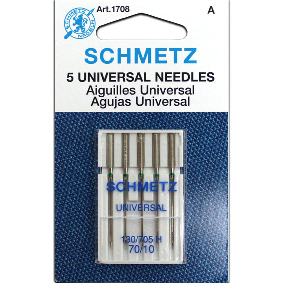 Schmetz universele naaimachinenaalden 70 - verpakking met 5 naalden