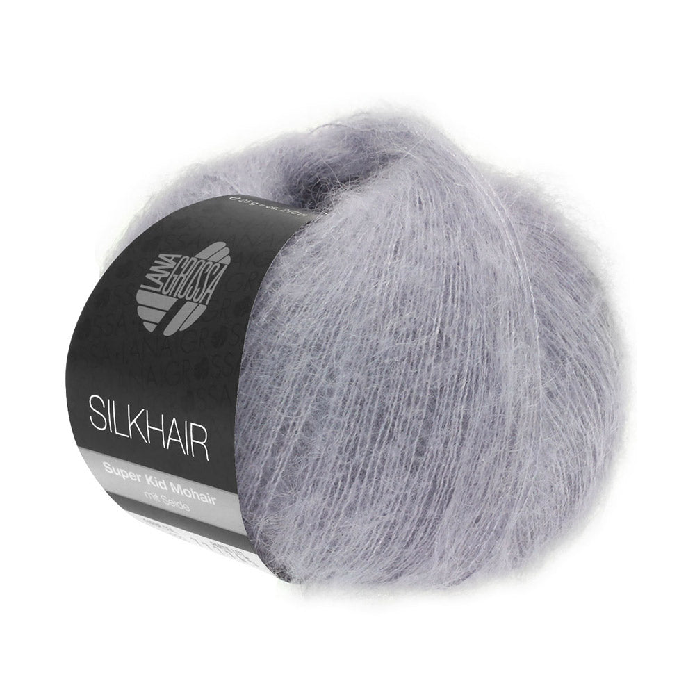 Lana Grossa Silkhair 119 Grijs Paars