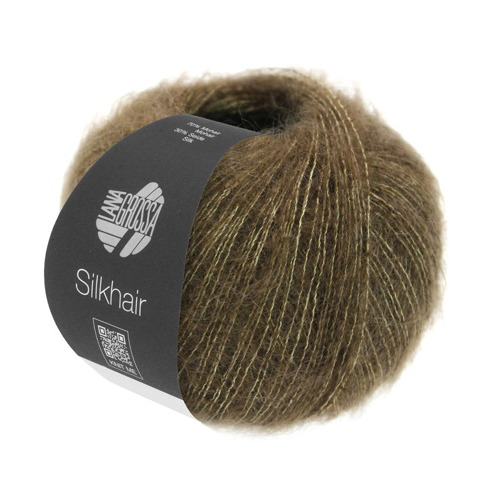 Lana Grossa Silkhair 165 Olijf Bruin