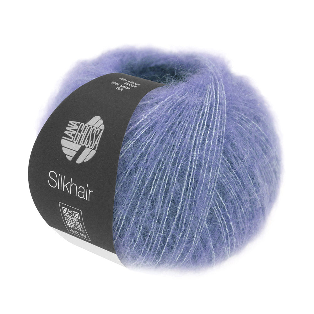 Lana Grossa Silkhair 182 Violet Blauw