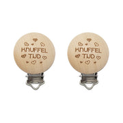Durable Houten Speenclips 2 stuks 63 Knuffeltijd