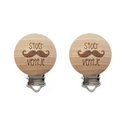 Durable Houten Speenclips 2 stuks 62 Stoer Ventje