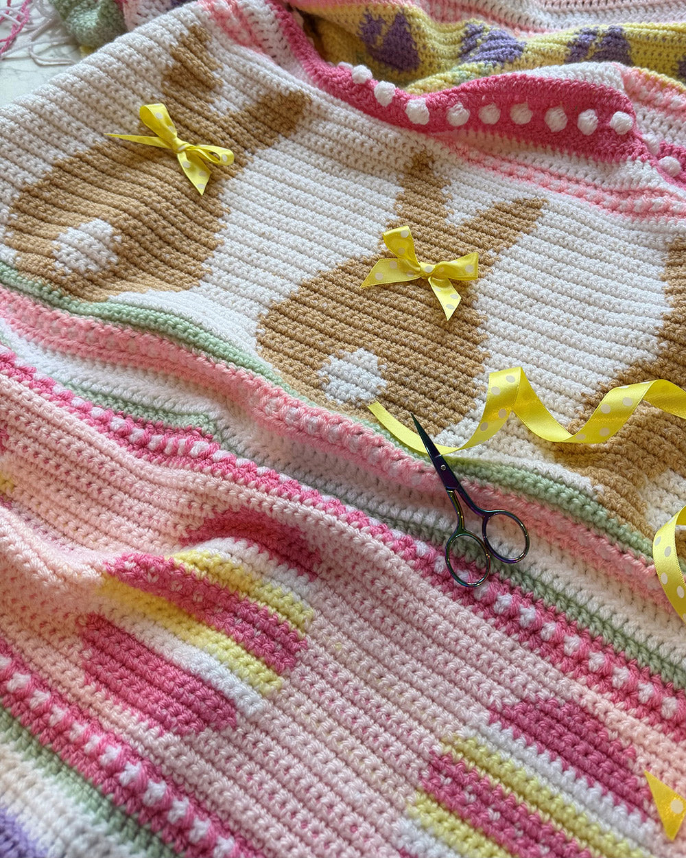The easter blanket by madebyanita make along — gemaakt met The Easter Blanket by Madebyanita Make-Along Haakpakket (2)
