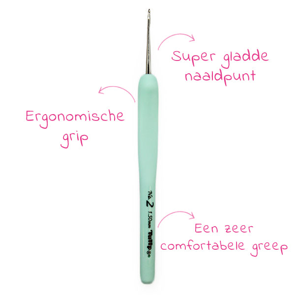 Sucre nl — gemaakt met Tulip Sucre Bead Softgrip Haaknaald 1.50mm